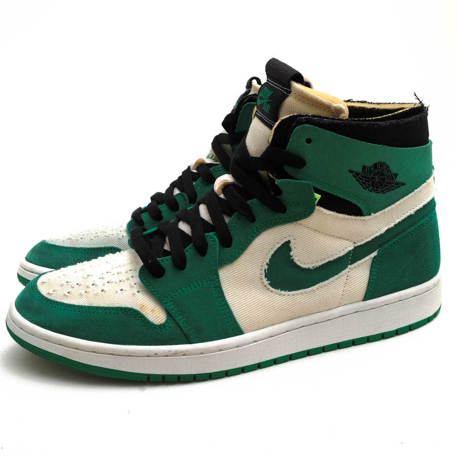 NIKE ハイカットスニーカー ナイキ CT0978-300 Air Jordan 1 Zoom CMFT Stadium Green エアジョーダン  Zoom Air クッショニング コール天 【中古】