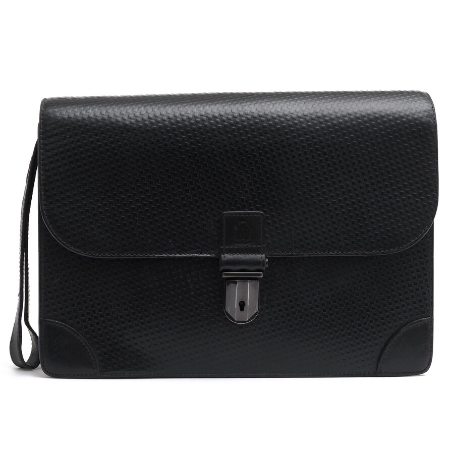 Dunhill セカンドバッグ/クラッチバッグ ダンヒル L3L690A MICRO D-EIGHT マイクロ ディーエイト 牛革 カーフ 【中古】|ブランディング