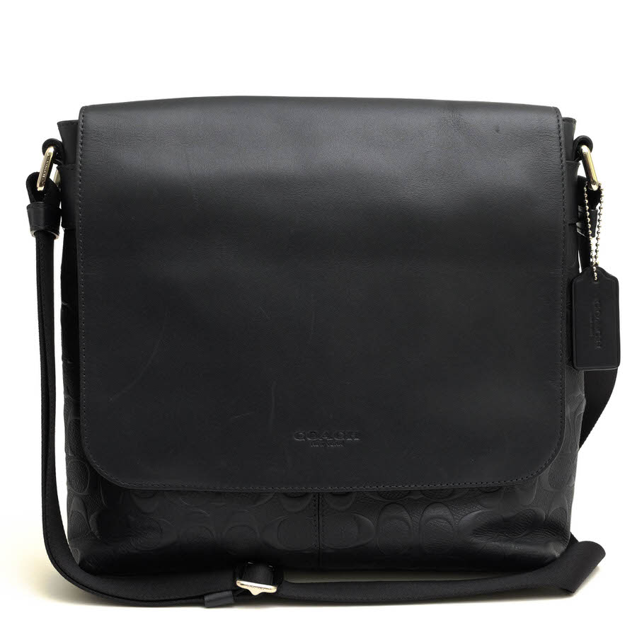 美品 コーチ PVC メッセンジャー チャールズ シグネチャー 黒 Amazon.co.jp: (コーチ)COACH シグネチャーチャールズ スモール