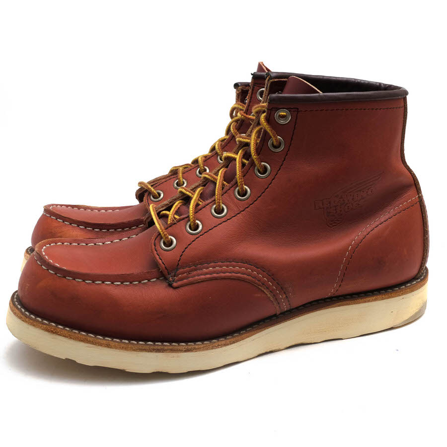 RED WING ワークブーツ レッドウィング 8875 6inch CLASSIC MOC TOE Oro-Russet Portage オロラセット ポーテージ 牛革 アイリッシュセッター グッドイヤーウェルト製法 モックトゥ 定番 【中古】