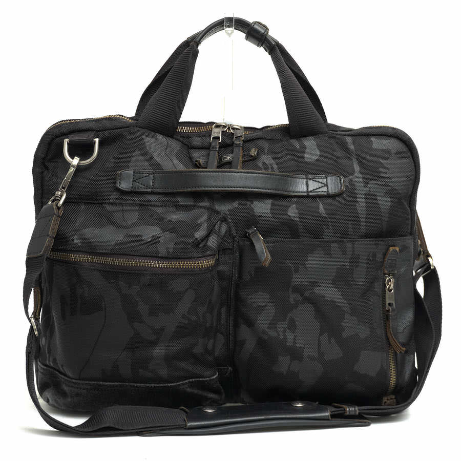 TUMI ビジネスバッグ トゥミ 61011DCM DALSTON Acer Slim Zip Brief ダルストン FXTバリスティックナイロン 迷彩 2WAY ショルダーバッグ 迷彩・カモフラージュ柄 【中古】