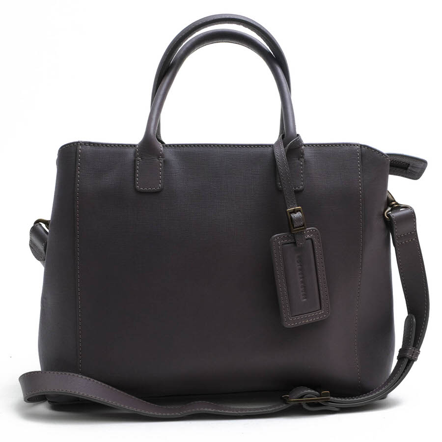 MOTHERHOUSE トートバッグ マザーハウス Soft Emboss 2 Way Hand ソフト エンボス 2 ウェイ ハンド 牛革 2WAY ショルダーバッグ 【中古】