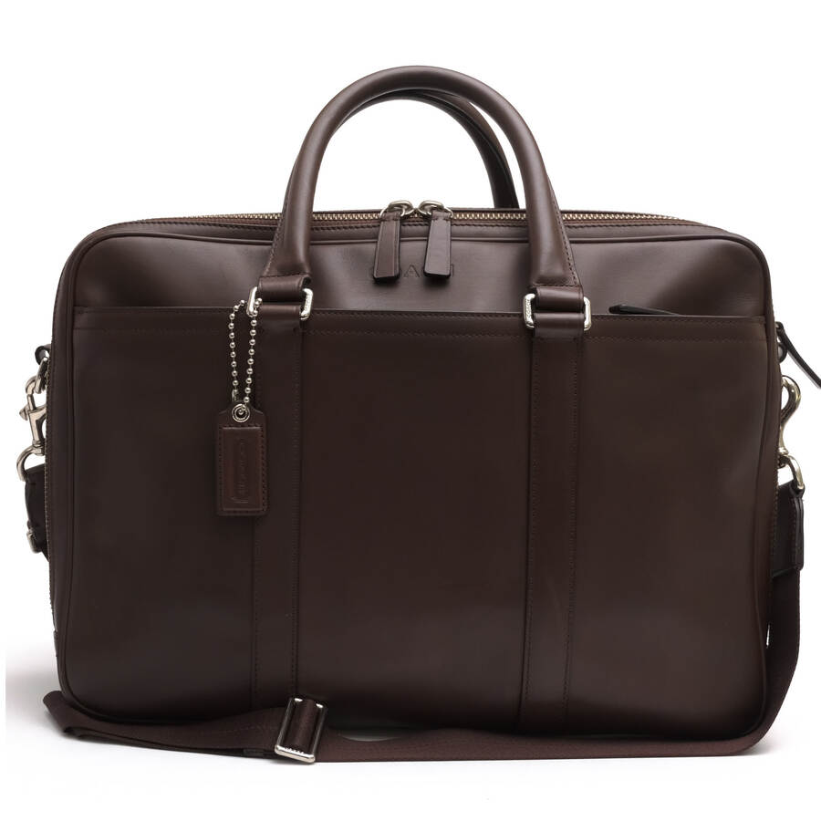 COACH ビジネスバッグ コーチ F71065 Lexington Leather Commuter レキシントン レザー ダブルジップトップ・コミュータ 牛革 カーフ 2WAY ショルダーバッグ 【中古】|ブランディング