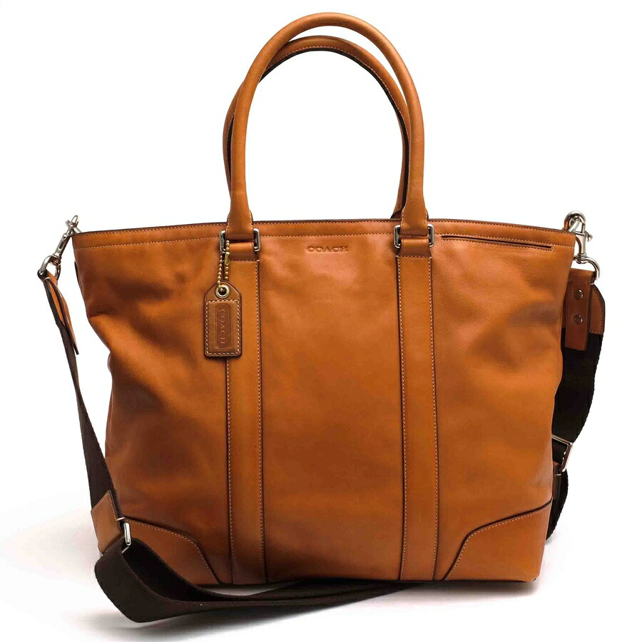 COACH トートバッグ コーチ 70603 Bleecker Legacy Business Tote ブリーカー レガシー ビジネストート 牛革 カーフ ビジネストート 2WAY ショルダーバッグ 【中古】|ブランディング