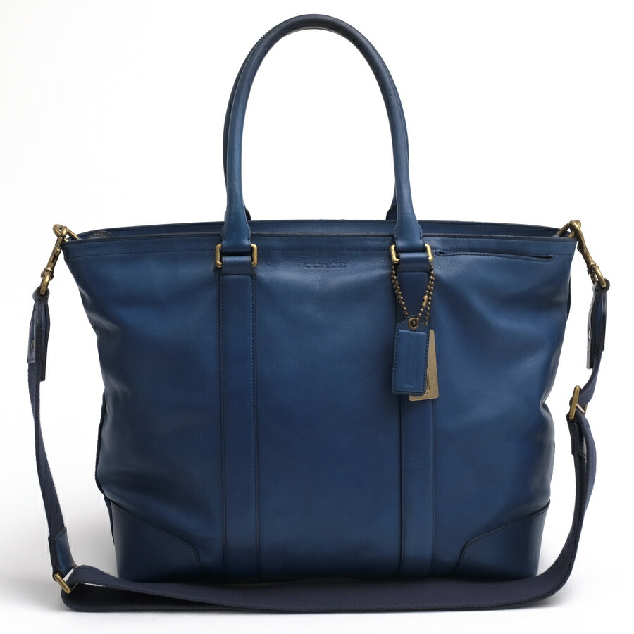 COACH トートバッグ コーチ職 70600 Bleecker Legacy Business Tote ブリーカー レガシー ビジネストート 牛皮 子ウシ  2WAY ショルダーバッグ 【中古】
