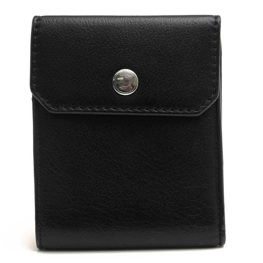 BRIONI 札入れ ブリオーニ  牛皮 子ウシ  御釣り入れなし 金入れ 三つ折り シボ革 シュリンクレザー 【中古】 財布・ケース-バッグ・小物・ブランド雑貨