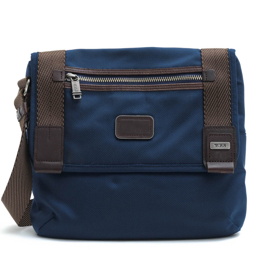 TUMI ショルダーバッグ トゥミ 222371BTH ALPHA BRAVO Beale Crossbody アルファ ブラボー ビールクロスボディ FXTバリスティックナイロン ナパレザー 牛革 フラップ式 定番 【中古】