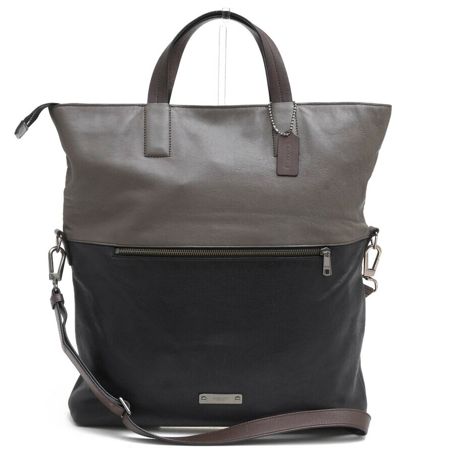 COACH トートバッグ コーチ 71292 Thompson colorblock foldover tote トンプソンカラー ブロック フォルドオーバー 牛革 カーフ 2WAY ショルダーバッグ バイカラー 【中古】|ブランディング