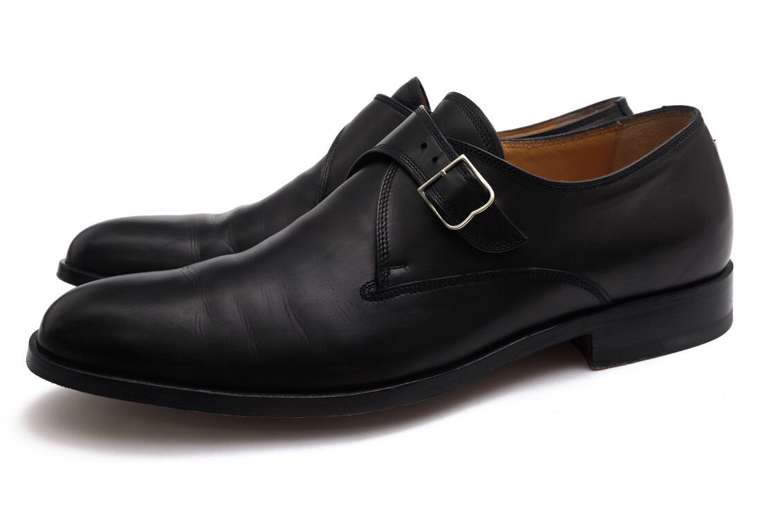 BALLY ビジネスシューズ バリー AKADO イタリアンカーフ 牛革 レザーソール マッケイ製法 【中古】｜ブランディング