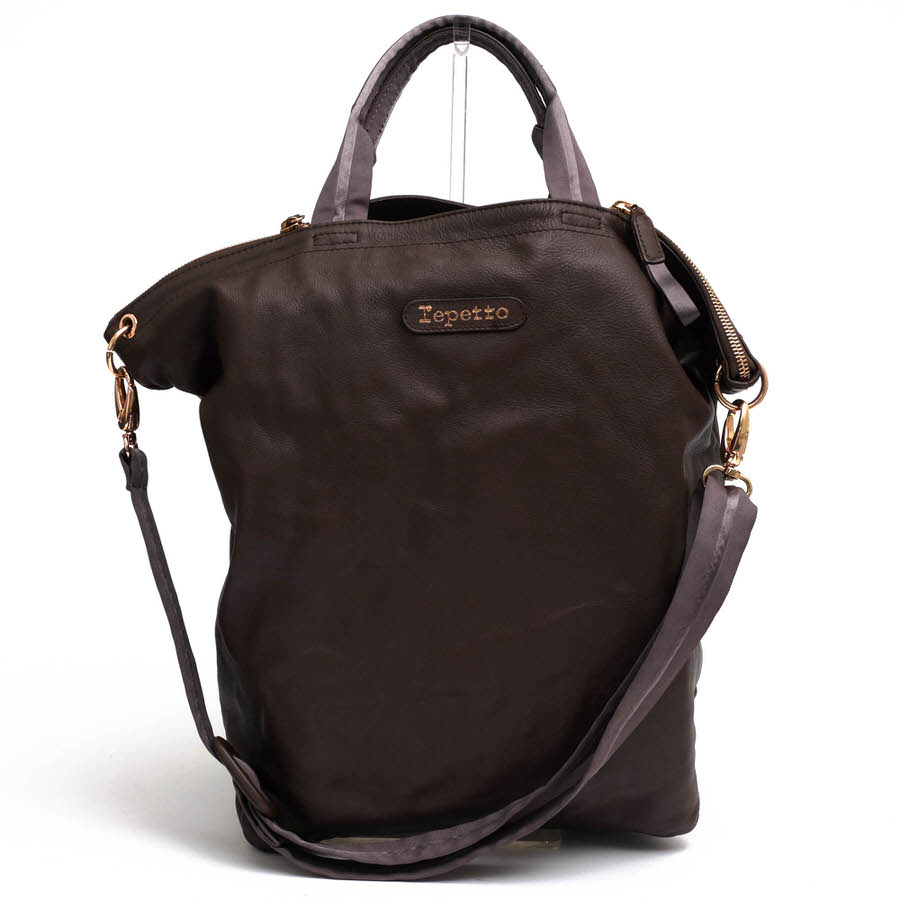 レペット/Repetto/Shopping bag Grand ecart Silk calfskin トートバッグ 【中古】