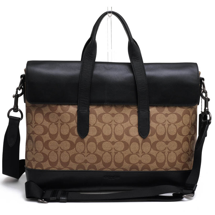 コーチ/COACH/F76835 Hamilton Portfolio Brief In Signature Canvas ハミルトン シグネチャー ポートフォリオ ブリーフ ビジネスバッグ 【中古】 12,000円