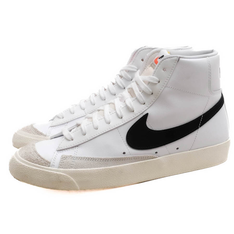 ナイキ/NIKE/BQ6806-100 Blazer Mid '77 Vintage White Black ブレーザー ミッド ハイカットスニーカー 【中古】 ｜ブランディング２号店