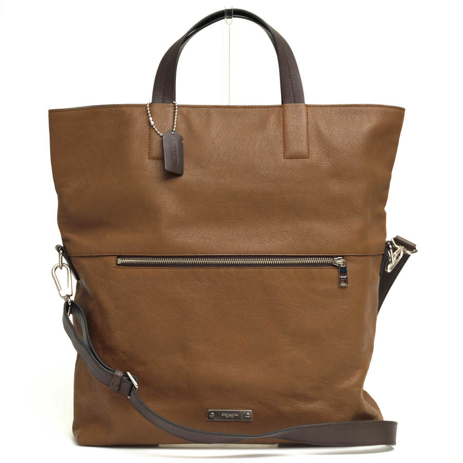 コーチ職/COACH/71184 Thompson Foldover Tote In Leather トンプソン フォルドオーバー トートバッグ 【中古】
