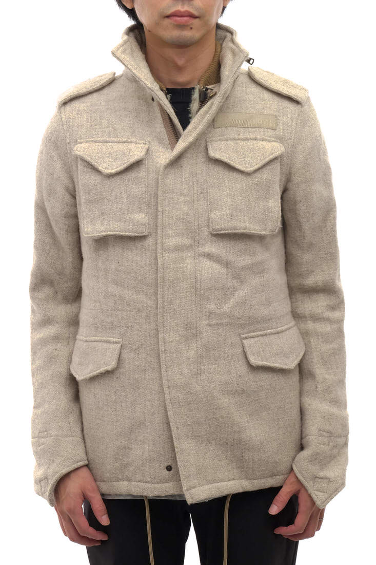 ウノ ピゥ ウノ ウグァーレ トレ/1piu1uguale3/M-65 cold weather(EXTRA HARRIS TWEED) フィールドジャケット 【中古】 ｜ブランディング２号店
