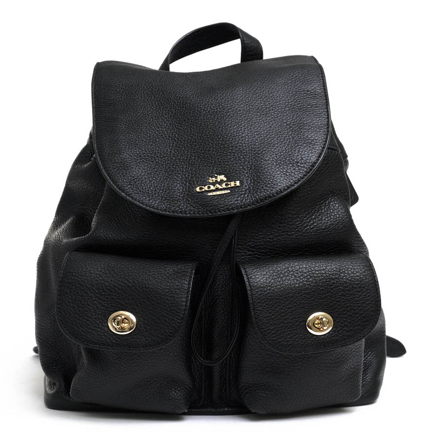 ✨極美品✨コーチ リュック ビリー フラワープリント ターンロック デニム 極美品✨COACH リュック デニム 巾着型 ターンロック 総柄 花柄