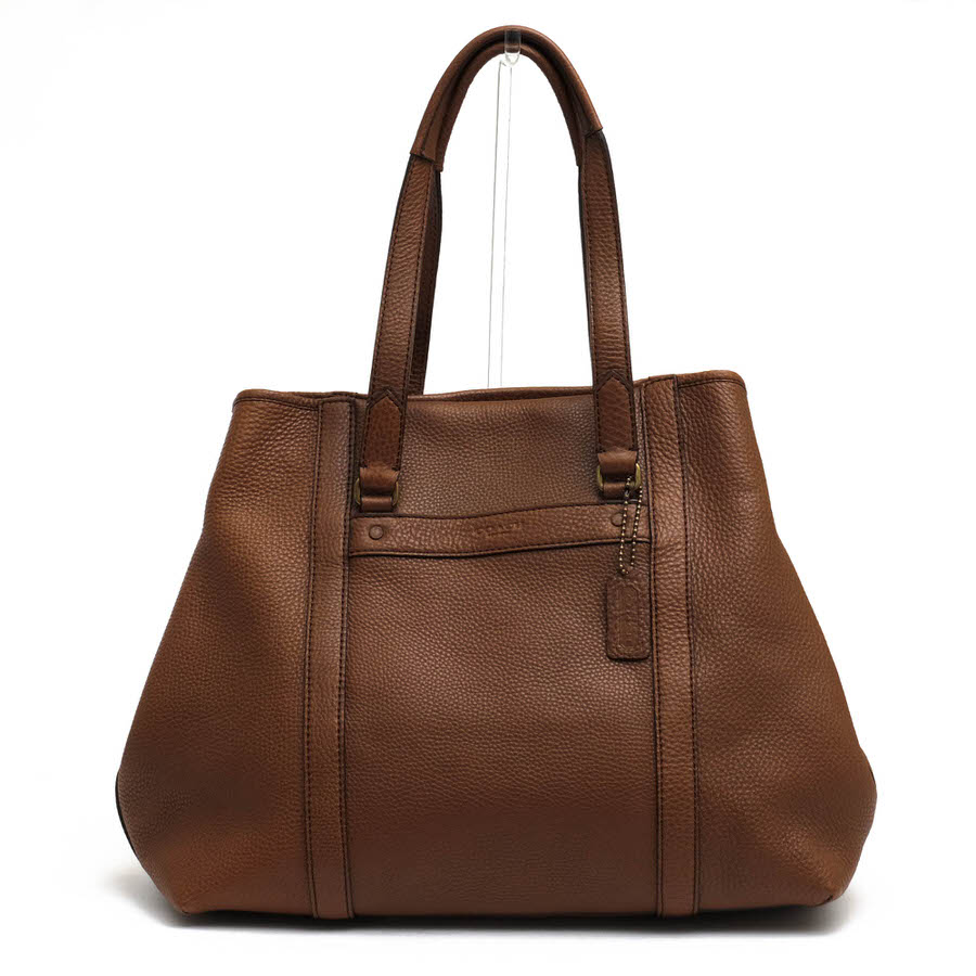 コーチ職/COACH/71160 Bleecker Shopper In Pebbled Leather ブリーカー ペブルド なめし革 ショッパー トートバッグ 【中古】
