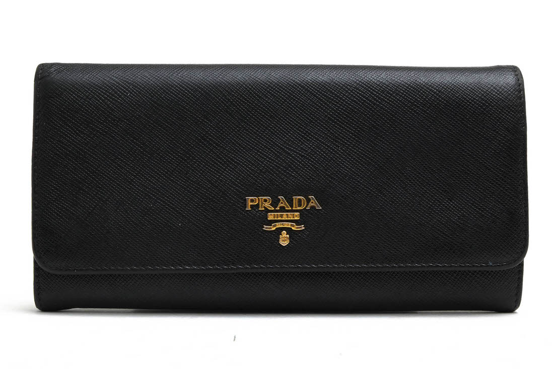 プラダ/PRADA/1M1132 Saffiano Leather Long Continental Wallet 長紙入れ 【中古】