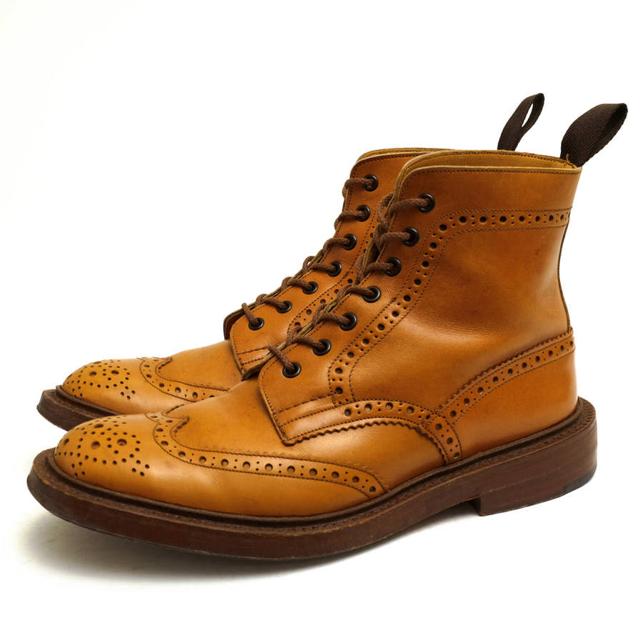 トリッカーズ カントリーブーツ　MALTONモールトン2508 7-1/2-5 トリッカーズ Tricker's レースアップブーツ MALTON 2508（ACONE