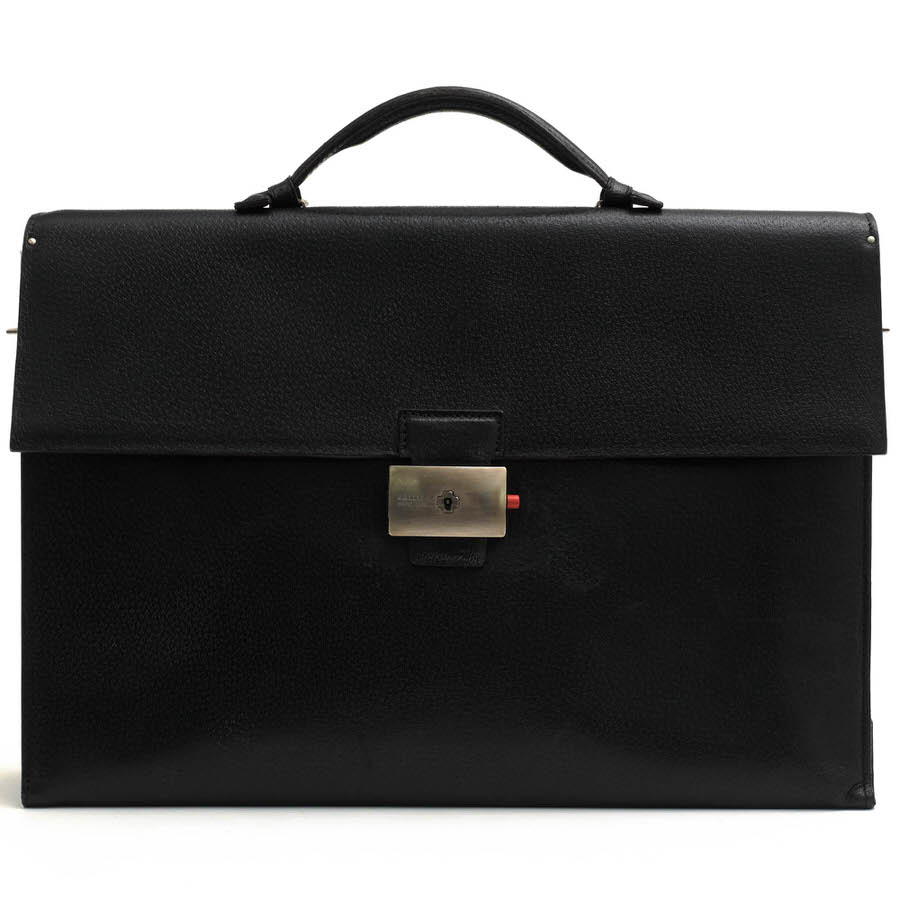 バリー　BALLY　ビジネスバッグ　オールレザー　ブリーフケース　本革　シボ革 Bally - バリー／BALLY バッグ ブリーフケース ビジネスバッグ
