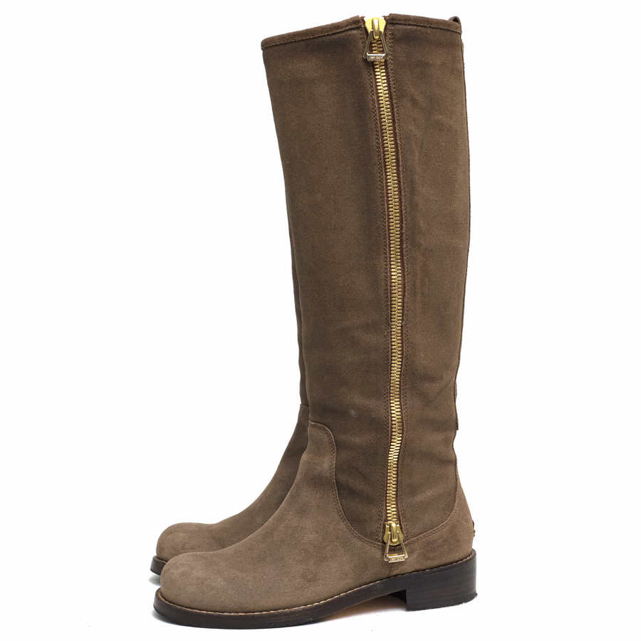 ジミーチュウ/Jimmy Choo/122DOREEN RUGGED SUEDE-HAVANA ロングブーツ 【中古】