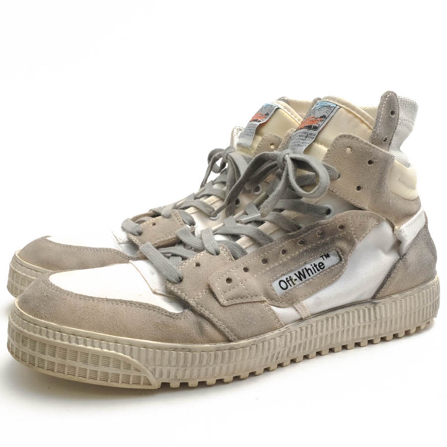 オフホワイト/Off-White/OMIA065E19800002 OFF COURT WHITE ハイカットスニーカー 【中古】