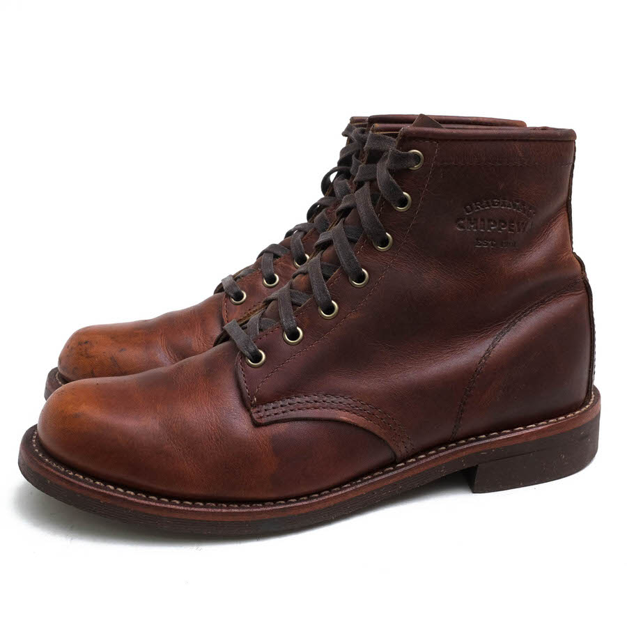 黒タグ usa製 chippewa チペワ ペコスブーツ 8E ブラウン 茶 CHIPPEWA - チペワ／CHIPPEWA ペコスブーツ シューズ 靴 メンズ