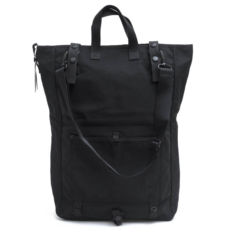 ラゲッジレーベル 吉田嚢/LUGGAGE LABEL/909-06728 JET-BLACK ジェット機黒いこと トートバッグ 【中古】