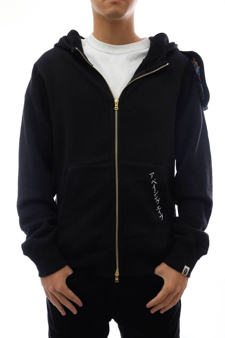 エイプ/A BATHING APE/1G30115018 NINJA ZIP HOODIE ニンジャジップフーディー 余分の物上衣 【中古】
