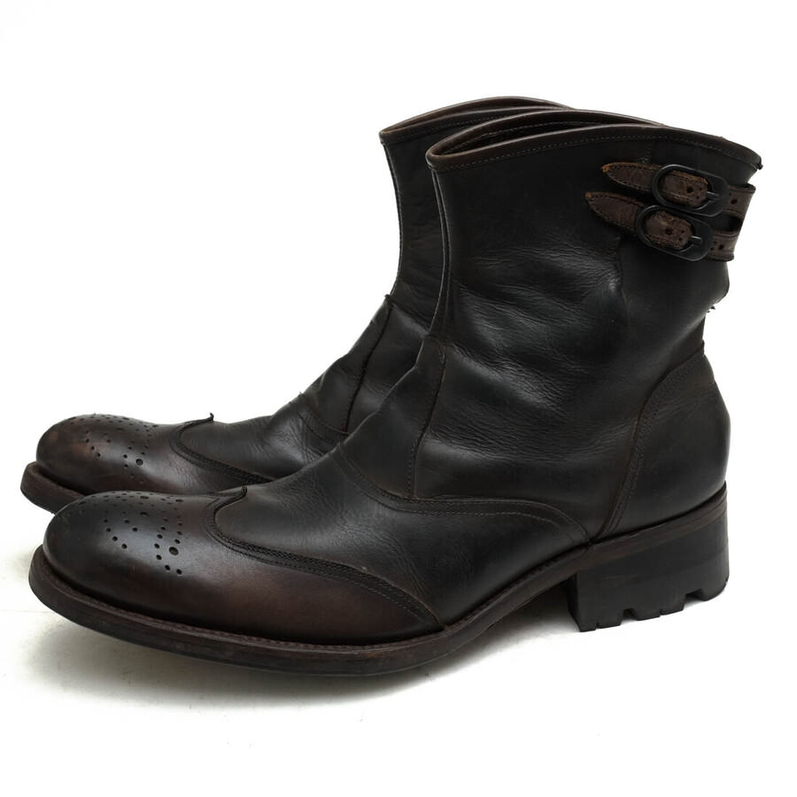 うえも様希少　アルフレッドバニスター　パイソン　ブーツ　サイドファスナー　ベルト うえも様希少 アルフレッドバニスター パイソン ブーツ サイド