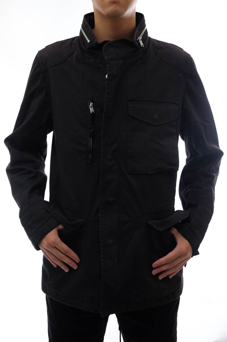ノン原住民/nonnative/NN-J3002 TROOPER JACKET COTTON ARMY CLOTH WITH WINDSTOPPERR 2L SOLID 活動の領域上衣 【中古】