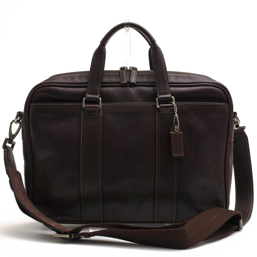 コーチ/COACH/F70021 Legacy leather zip commuter レガシー レザー ジップ コミューター ビジネスバッグ 【中古】
