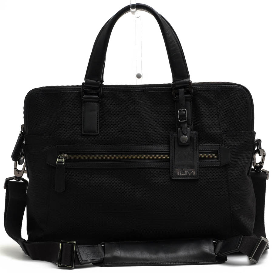 トゥミ/TUMI/68516DE BEACON HILL Branch Slim Laptop Leather Brief ビーコンヒル ブランチ スリム ラップトップ ブリーフ ビジネスバッグ 【中古】
