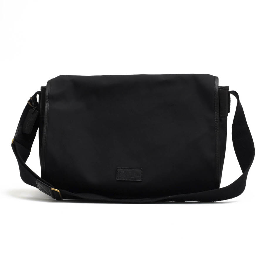 フェリージ Felisi ショルダーバッグ 12-34 ナイロン×レザー 黒 バッグ