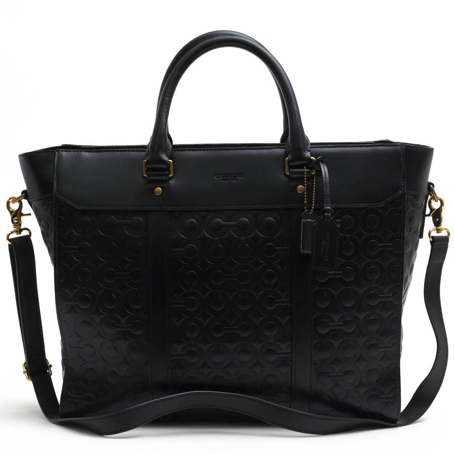 コーチ/COACH/70713 CROSBY LEATHER LOGO BUSINESS TOTE クロスビー ロゴ ビジネストート ビジネスバッグ 【中古】