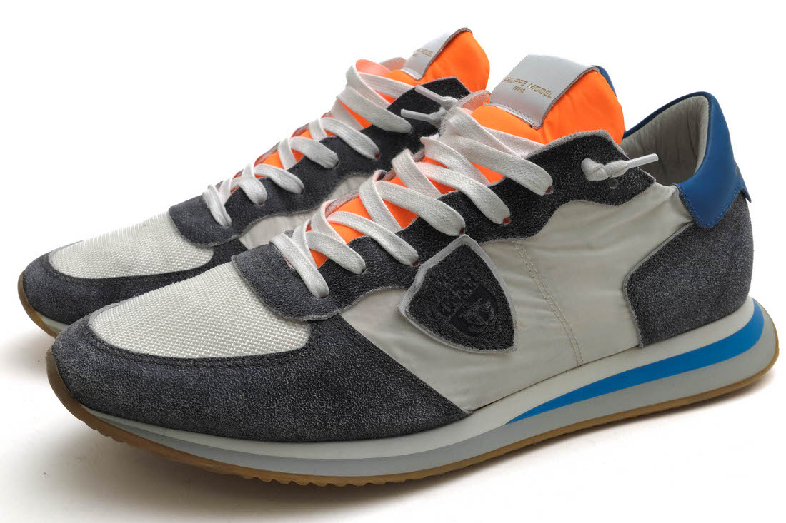 フィリップ モデル/PHILIPPE MODEL/TZLU WL03 TROPEZ MONDIAL LAVE NEON BLANC GRIS ローカットスニーカー 【中古】