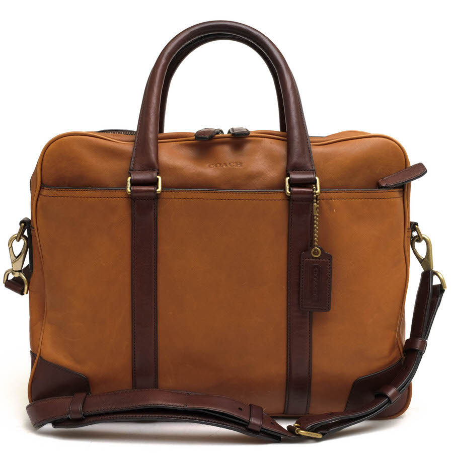 コーチ/COACH/71012 Bleecker Harness Leather Slim Brief ブリーカー ハーネス スリム ブリーフ ビジネスバッグ 【中古】 |ブランディング2号店
