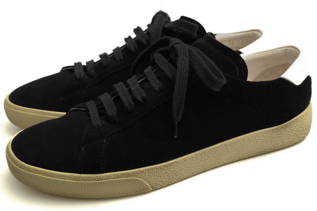 サンローラン/YVES SAINT LAURENT/VU421570 SL/06 Court Classic 厚地の外套古典派音楽 ローカットスニーカー 【中古】
