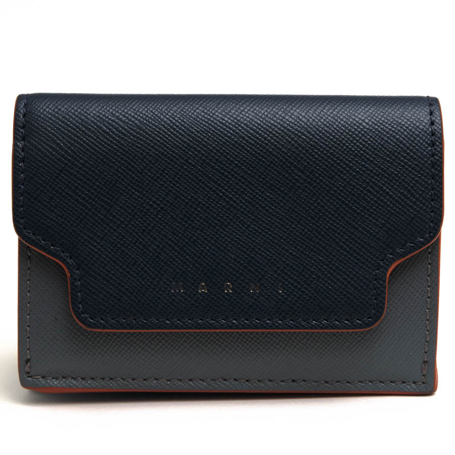 マルニ/MARNI/PFMOW02U23LV520 Z326T TRUNK TRIFOLD トランク トリフォールドウォレット 財布 【中古】