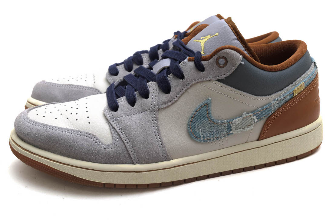 ナイキ/NIKE/FZ5042-041 AIR JORDAN 1 LOW SE Phantom Repaired Denim Swoosh エアジョーダン ローカットスニーカー 【中古】