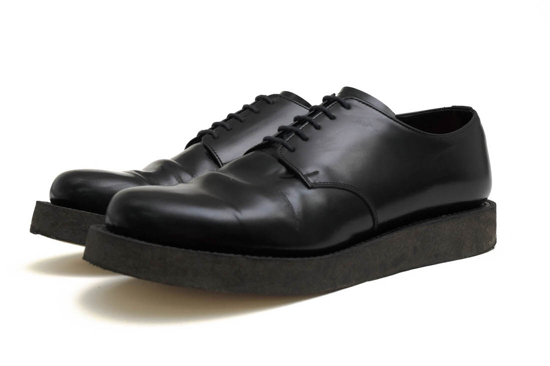 アタッチメント/ATTACHMENT/KA93-036 Glass leather derby rubber sole shoes ビジネスシューズ 【中古】