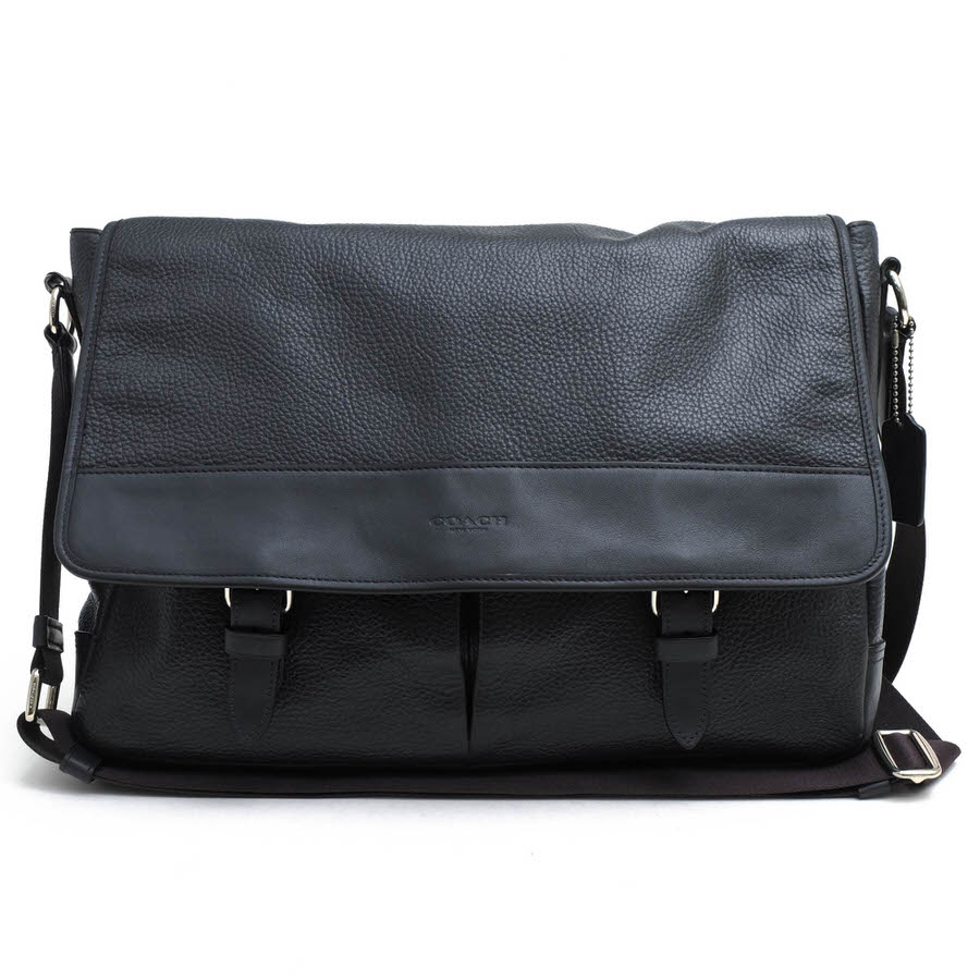 コーチ/COACH/F54149 Henry Messenger In Pebble Leather ヘンリー メッセンジャー ショルダーバッグ 【中古】