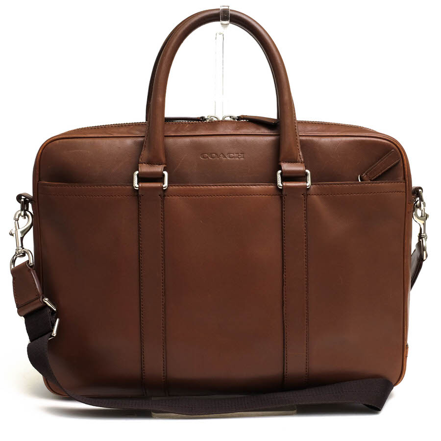 コーチ/COACH/F71066 LEXINGTON ZIP TOP BRIEF レキシントン ジップトップ ブリーフ ビジネスバッグ 【中古】