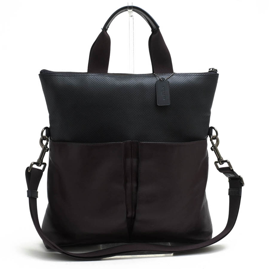 コーチ/COACH/F57569 Charles Foldover Tote チャールズ フォールドオーバー トート トートバッグ 【中古】 ｜ブランディング２号店