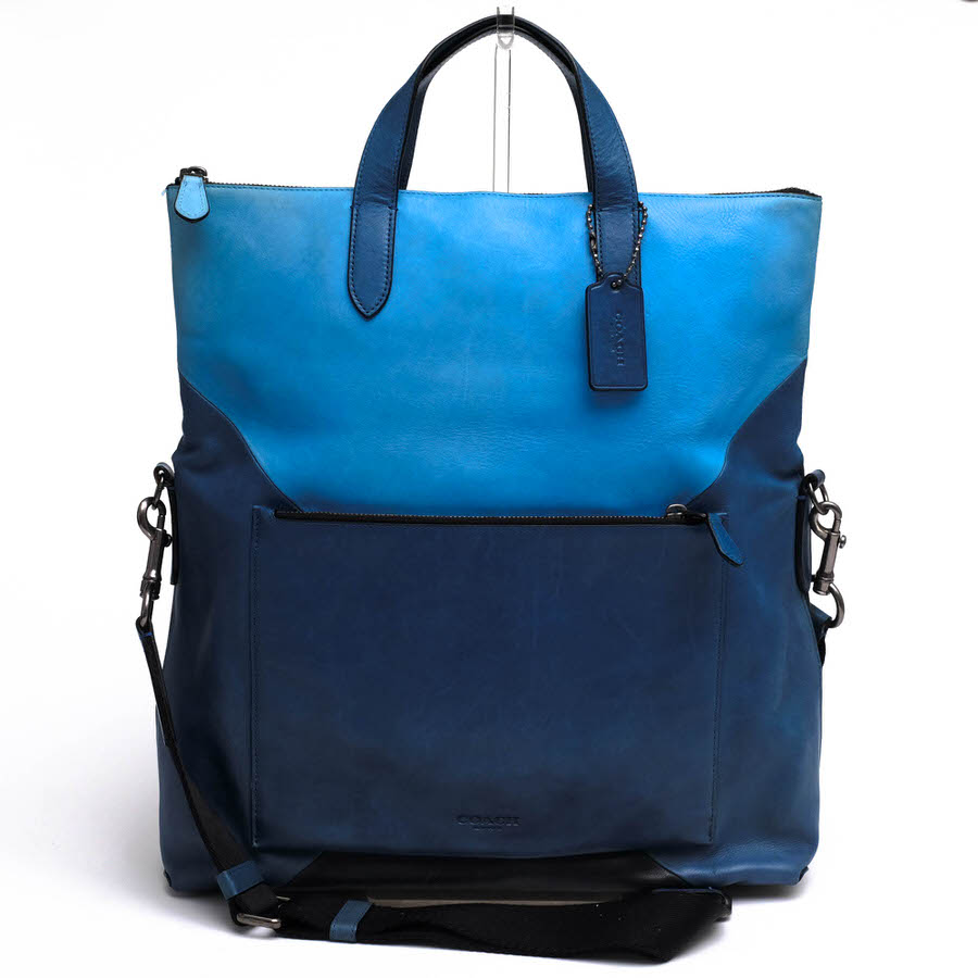 コーチ職/COACH/72240 Mannhattan Fold Over マンハッタンフォルド 厚地の外套 トートバッグ 【中古】