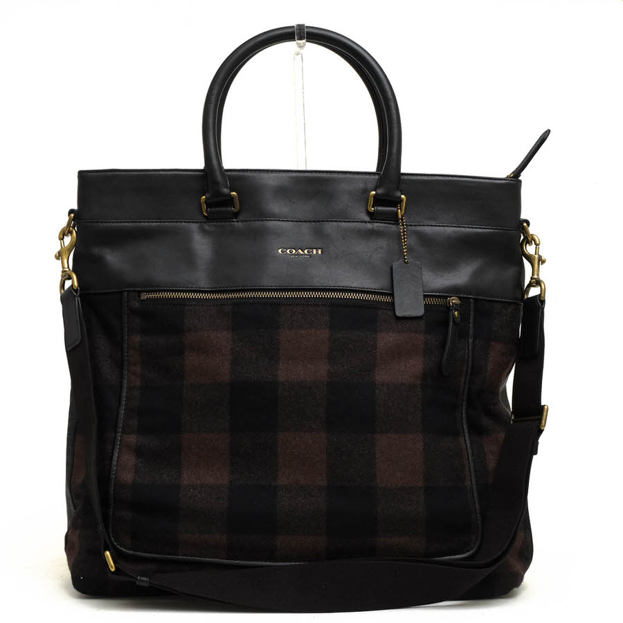 コーチ/COACH/F71441 ESSEX WOOL HELMET BAG エセックス ウール ヘルメット バッグ トートバッグ 【中古】 ｜ブランディング２号店