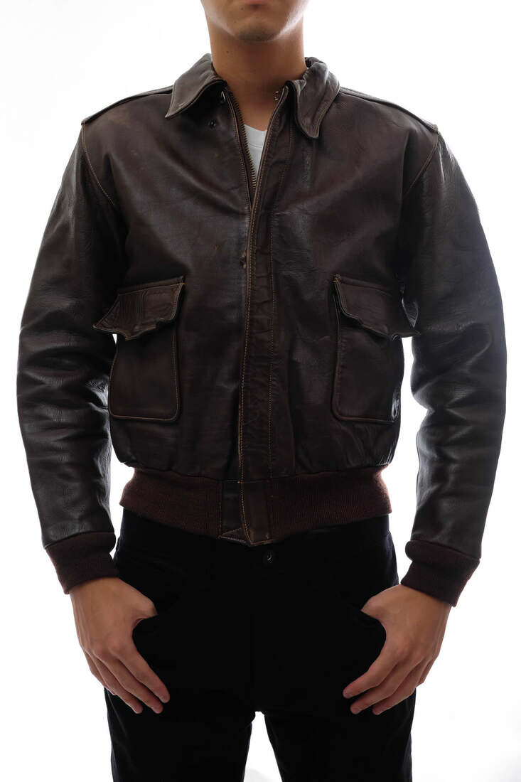 楽天市場】【中古】エヴィス 山根水軍 A-1 レザー ジャケット レッド