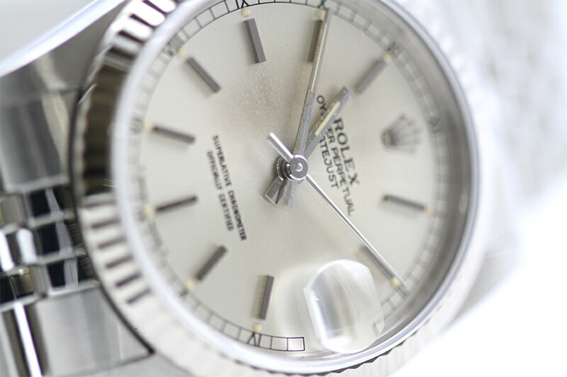 浦上店【ROLEX/ロレックス】DATEJUSTボーイズデイトジャスト68274R番SSK18WGホワイトゴールドシルバー文字盤AT自動巻Cal.2135ユニッセックス腕時計箱ケース説明書点検磨き仕上【中古】【送料無料】楽天