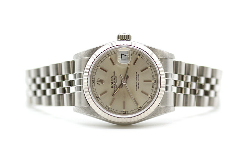 浦上店【ROLEX/ロレックス】DATEJUSTボーイズデイトジャスト68274R番SSK18WGホワイトゴールドシルバー文字盤AT自動巻Cal.2135ユニッセックス腕時計箱ケース説明書点検磨き仕上【中古】【送料無料】楽天