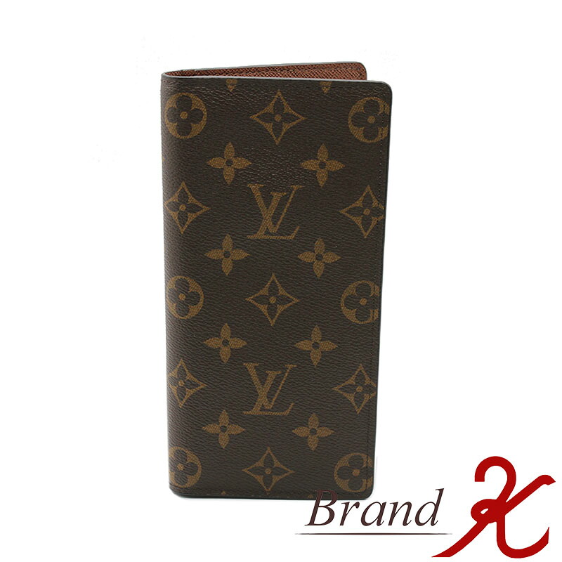 【 LOUIS VUITTON /ルイ・ヴィトン 】\u003cBR\u003eモノグラム ポルトフォイユ ブラザ M66540\u003cBR\u003e長紙入れ 二つ折り 紙入れ ゴールド金具 メンズ 赤銅色 茶 LV ルイヴィトン サイフ ポルトフォイユブラザ \u003cBR\u003e【 新古品・未当て嵌める品 】【 貨物輸送無料 】 BRAND K 浜町店