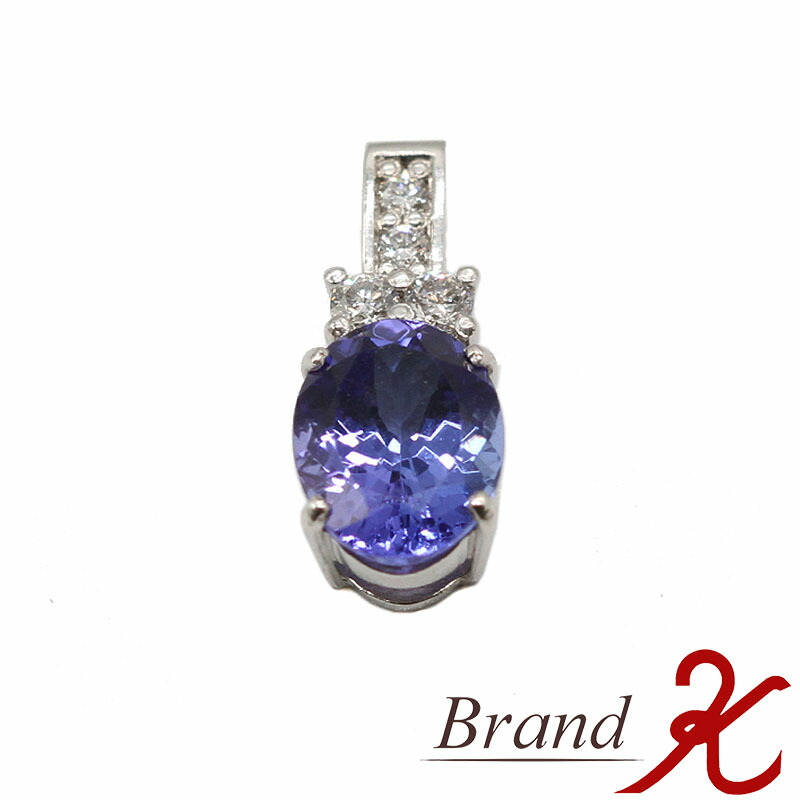 楽天市場】タンザナイト 3.23ct ペンダントトップ K18WG ホワイト